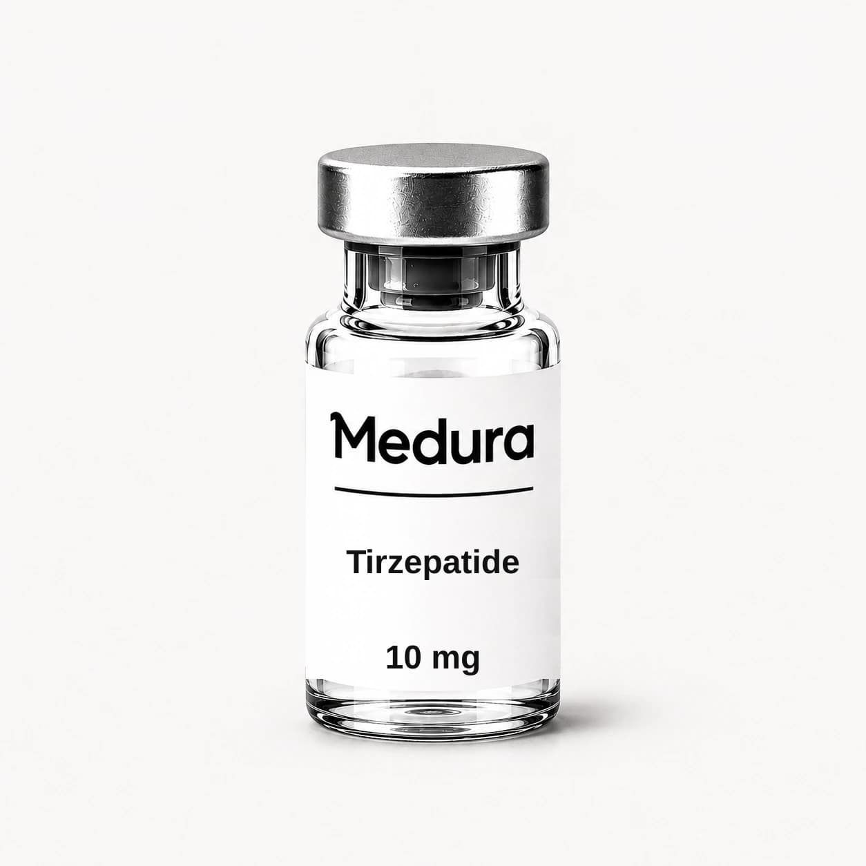 Tirzepatide vial and label